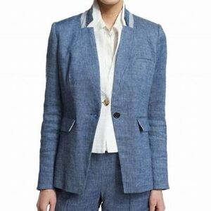 Veronica Beard Chambray Farley Dickey Blazer - size 0